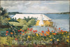 Art Print : Winslow Homer - Flower Garden and Bungalow, Bermuda : Vintage Wall Art