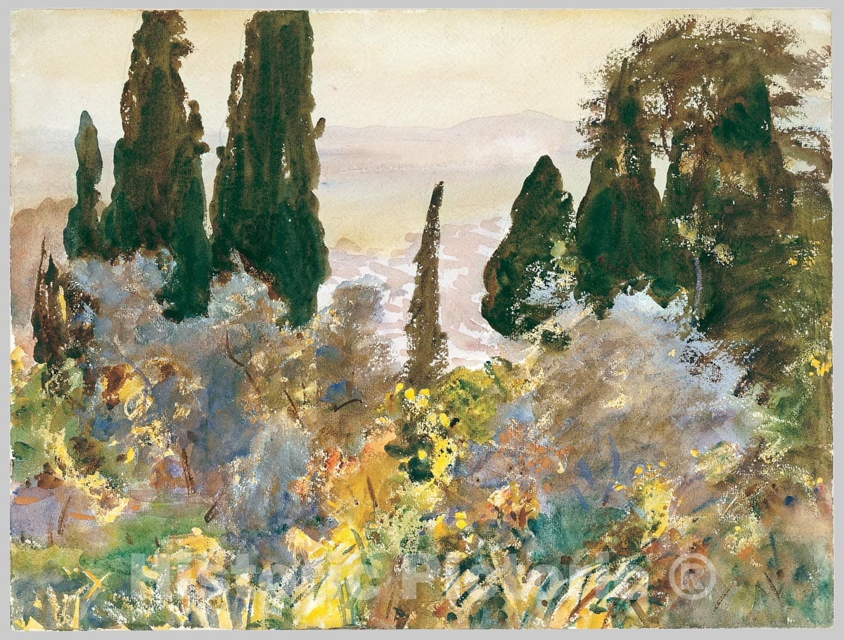 Art Print : John Singer Sargent - Granada : Vintage Wall Art