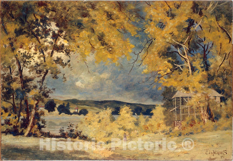 Art Print : Louis Michel Eilshemius - Landscape, Binghamton, New York : Vintage Wall Art
