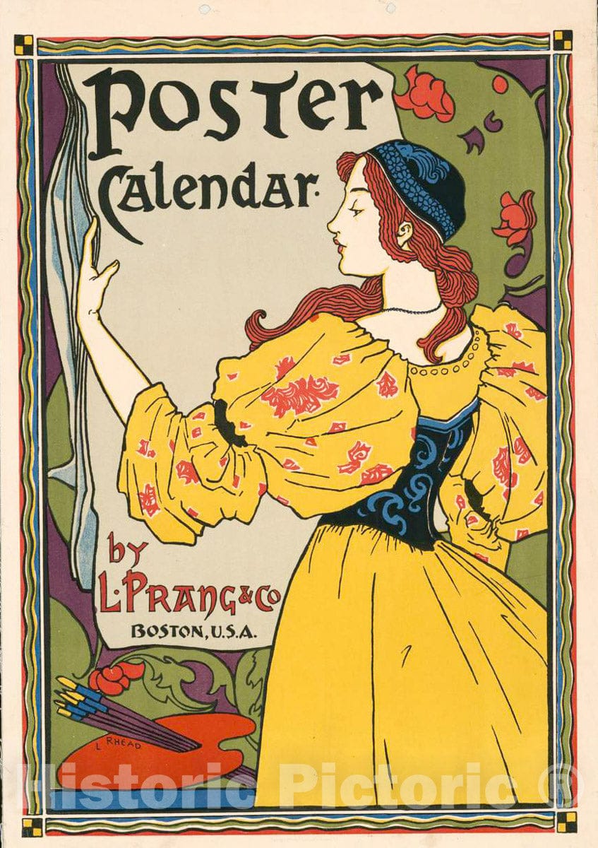 Test Poster - trimmed -  Poster Calendar by L. Prang & Co, Historic Wall Art