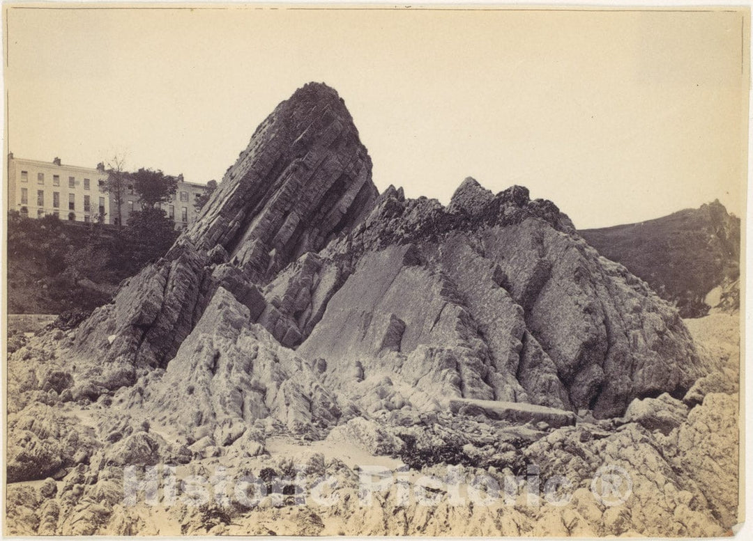Photo Print : Francis Bedford - Gosceau Rock and The Croft : Vintage Wall Art