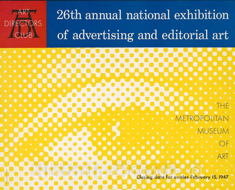 Vintage Poster -  26th Annual National Exhibition of Advertising and Editorial Art, Historic Wall Art
