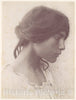 Photo Print : Wilhelm von Gloeden - Young Woman, Sicily, Italy : Vintage Wall Art