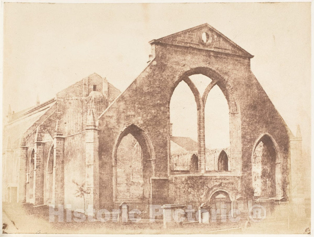 Photo Print : Hill and Adamson - Edinburgh. Greyfriars' Churchyard 1 : Vintage Wall Art