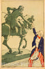 Vintage Poster -  [Uncle Sam Shaking Hands with The Marquis de Lafayette (1757 - 1834)], Historic Wall Art
