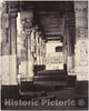 Photo Print : Linnaeus Tripe - Side Colonnade in The Muroothappa Sarvacar Mundapam : Vintage Wall Art