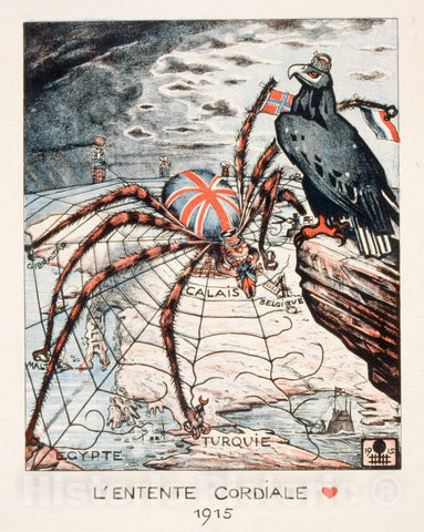 Vintage Poster -  L'Entente Cordiale 1915, Historic Wall Art
