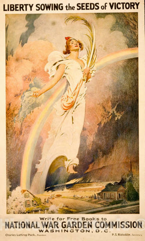Vintage Poster - Liberty Sowing The Seeds of Victory - Frank V. DuMond., Historic Wall Art