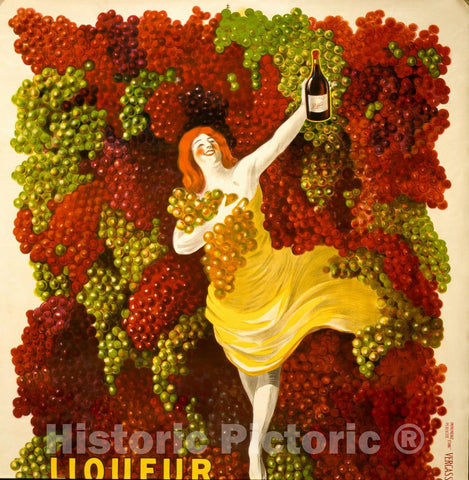 Vintage Poster -  Liquer Cordial - MÃ©doc, G. A. Jourde -  Bordeaux -  L. Cappiello., Historic Wall Art