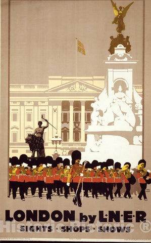 Vintage Poster -  London by L.N.E.R. -  Fred Taylor., Historic Wall Art