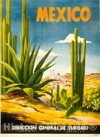 Vintage Poster -  Mexico -  MagallÃ³n ; S. Turanzas del Valle, Litho - tipografiia., Historic Wall Art