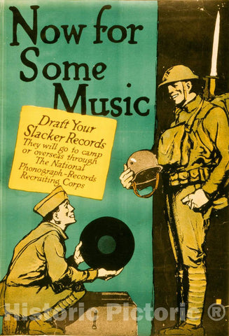 Vintage Poster -  Now for Some Music, Historic Wall Art