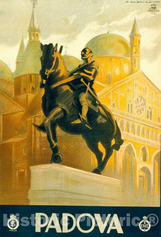 Vintage Poster -  Padova -  M. Dudovich., Historic Wall Art