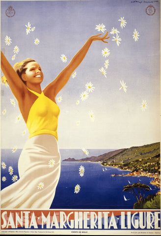 Vintage Poster -  Santa Margherita Ligure, Historic Wall Art