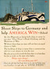 Vintage Poster -  Shoot Ships to Germany and Help America Win -  Schwab -  Adolph Treidler., Historic Wall Art