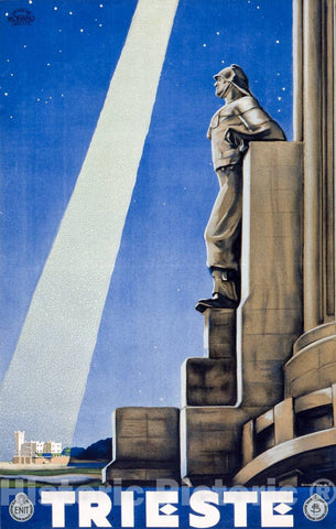 Vintage Poster -  Trieste -  Giorgio Viola di C., Historic Wall Art
