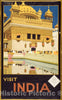 Vintage Poster -  Visit India -  Fred Taylor., Historic Wall Art