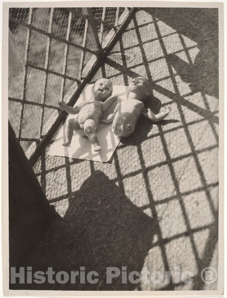 Photo Print : László Moholy-Nagy - Dolls on The Balcony : Vintage Wall Art
