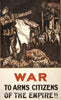 Vintage Poster -  War. to arms Citizens of The Empire!!, Historic Wall Art