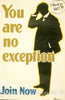 Vintage Poster -  You are no Exception. Join Now -  Stone Ltd., Historic Wall Art