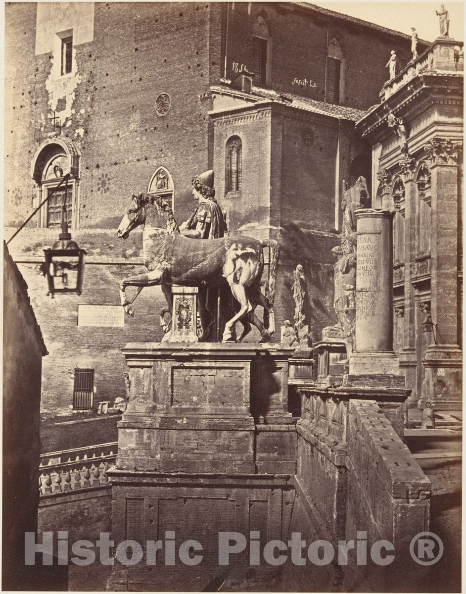 Photo Print : Eugène Constant - Uno dei Colossi di Campedoglio : Vintage Wall Art