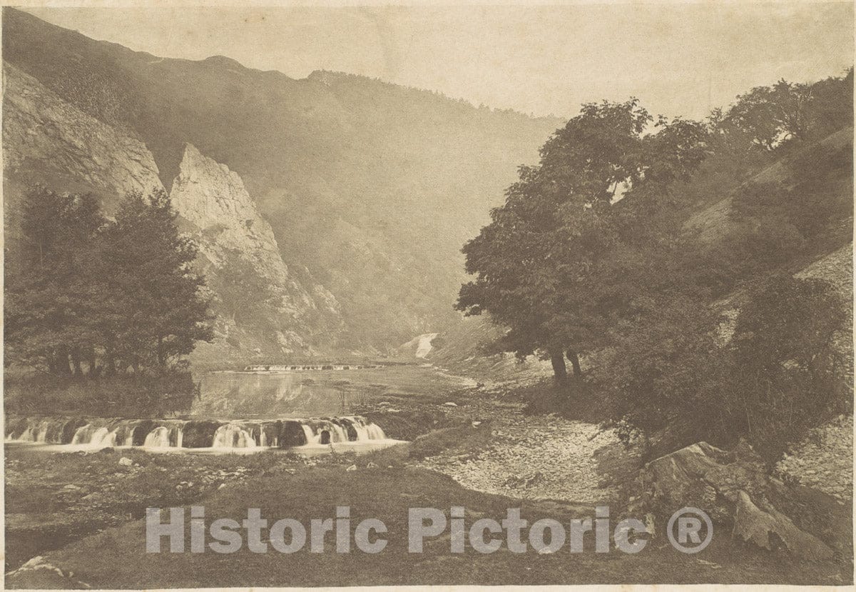 Art Print : George Bankart - Entrance to Dove Dale, Derbyshire : Vintage Wall Art