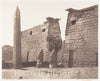 Photo Print : Félix Teynard - Louksor (Thèbes), Construction Antérieure - Pylône, Colosses et Obélisque : Vintage Wall Art