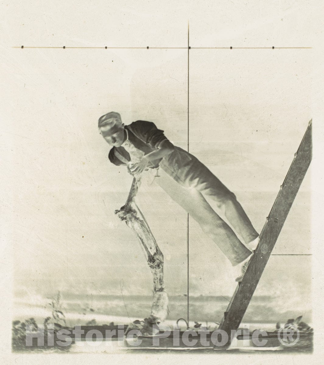 Art Print : Thomas Eakins - Man on a Ladder : Vintage Wall Art