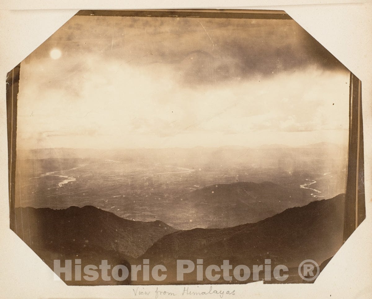 Photo Print : View from Himalayas : Vintage Wall Art