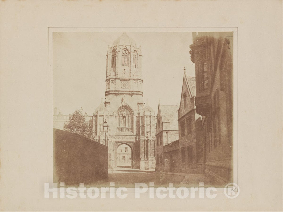 Art Print : William Henry Fox Talbot - Gate of Christchurch : Vintage Wall Art