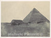Photo Print : Maxime Du Camp - Égypte Moyenne. Pyramide de Chéphren : Vintage Wall Art