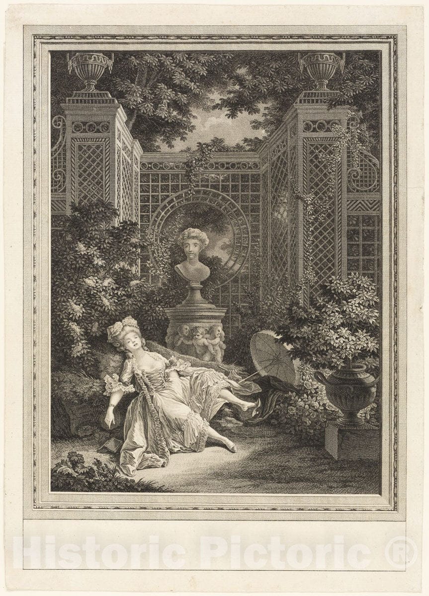 Art Print : Midday, Emmanuel Jean Nepomucene de Ghendt, c.1708, Vintage Wall Decor :