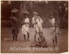 Photo Print : Old Man and Women with Children, One Nursing : Vintage Wall Art