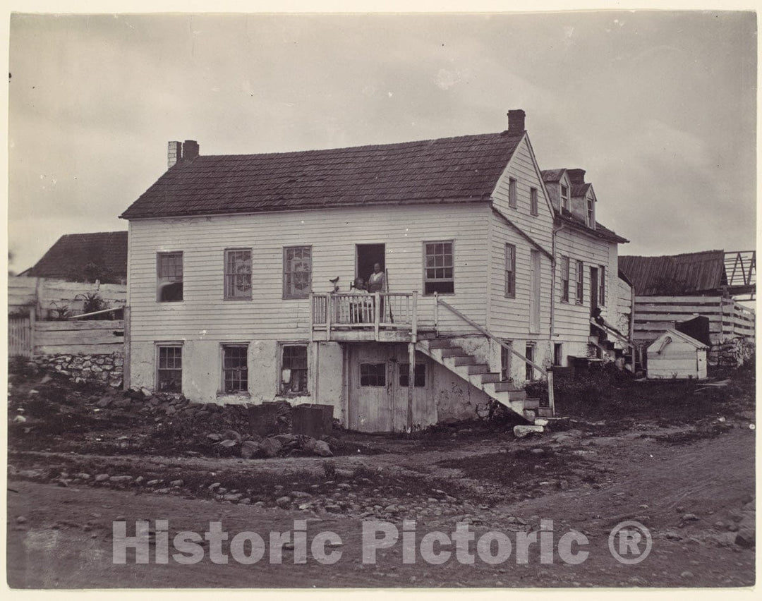 Photo Print : Formerly Mathew B. Brady - Gettysburg. John Burns House : Vintage Wall Art