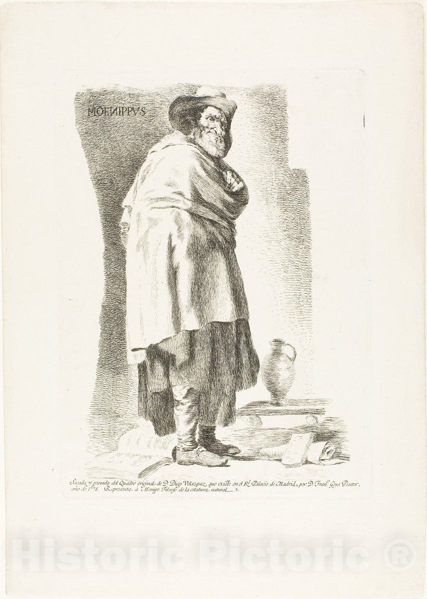 Art Print : Menippus, Francisco Goya, c.1792, Vintage Wall Decor :