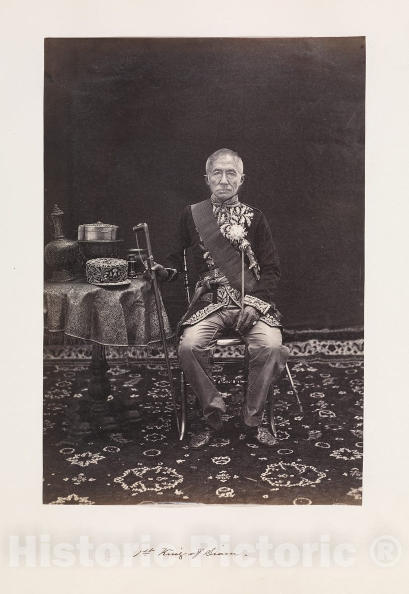 Photo Print : John Thomson - First King of Siam : Vintage Wall Art