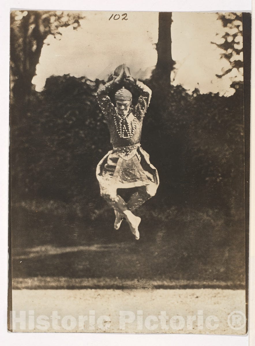 Photo Print : Eugène Druet - Nijinsky in Danse siamoise from The Orientales : Vintage Wall Art