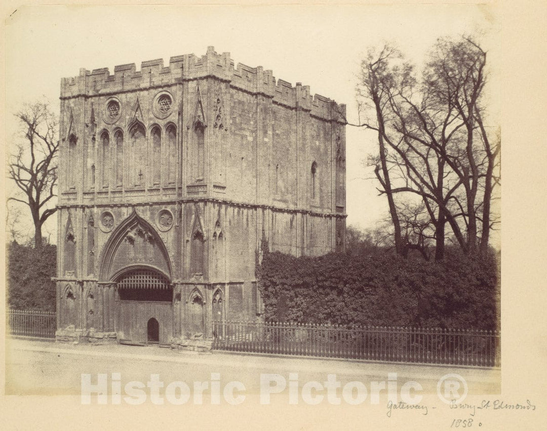 Photo Print : Alfred Capel Cure - Gateway - Bury St. Edmond's : Vintage Wall Art