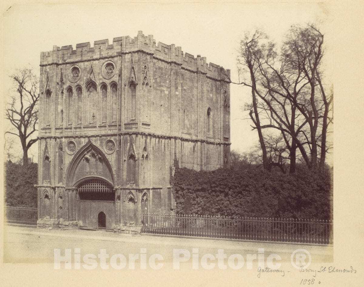 Photo Print : Alfred Capel Cure - Gateway - Bury St. Edmond's : Vintage Wall Art