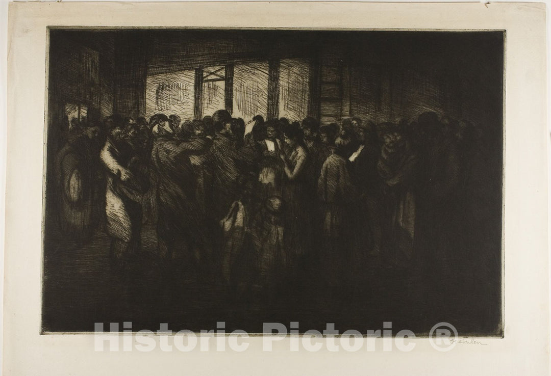 Art Print : Street Singers, Theophile-Alexandre Steinlen, c 1922, Vintage Wall Decor :