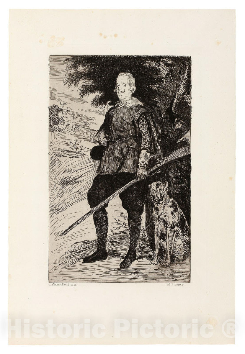Art Print : Phillip IV King of Spain, edouard Manet, c 1842, Vintage Wall Decor :