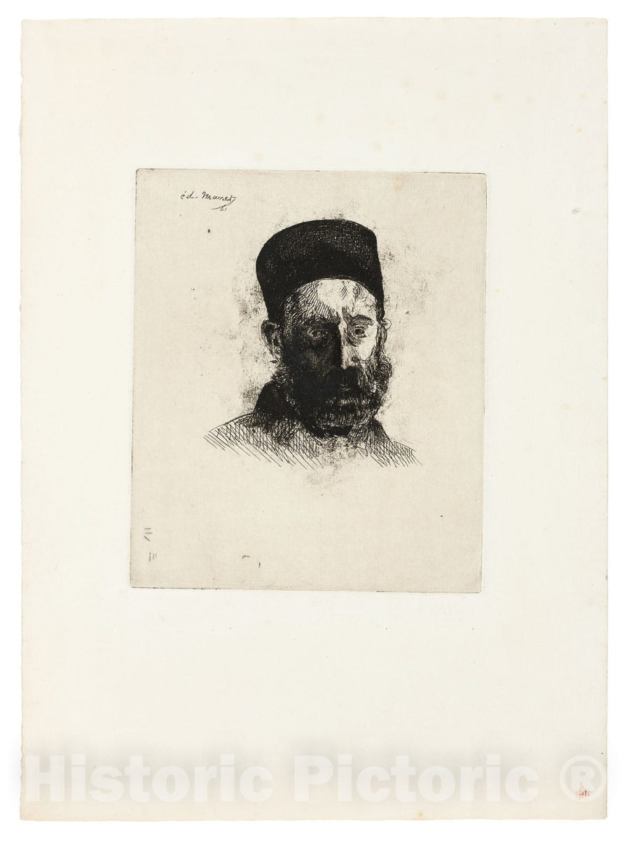 Art Print : M. Manet (The Artists Father) II, edouard Manet, c.1948, Vintage Wall Decor :