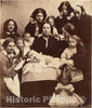 Photo Print : Mr. and Mrs. R. B. Tennent, Mrs. E. H. Yates, Mrs. Brandram, Their Children and Three Nurses : Vintage Wall Art