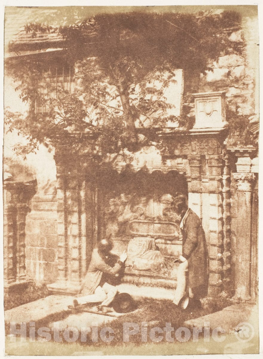 Photo Print : Hill and Adamson - Edinburgh. Greyfriars' Churchyard 4 : Vintage Wall Art