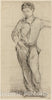 Art Print : Young Man Standing (Leon Leenhoff) (recto); Sketch of Standing Boy (verso), edouard Manet, c.1894, Vintage Wall Decor :