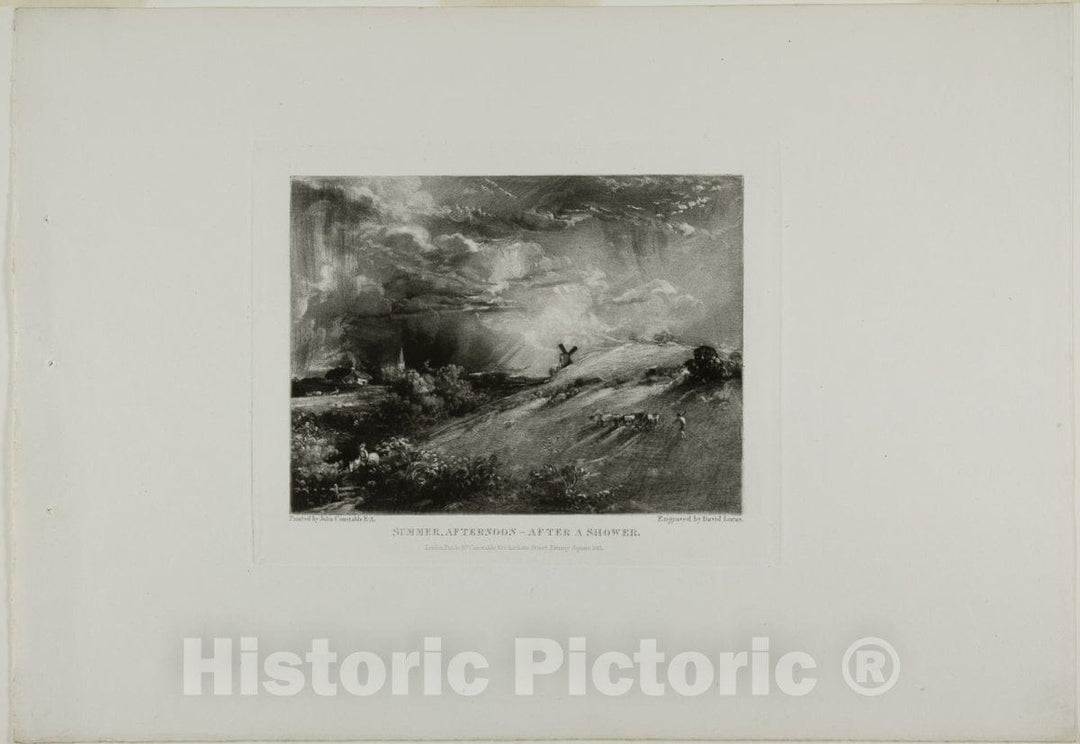Art Print : Summer Afternoon - After a Shower, David Lucas, c.1671, Vintage Wall Decor :