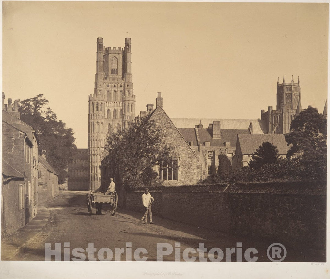 Photo Print : Roger Fenton - Ely Cathedral, from The Grammar School : Vintage Wall Art