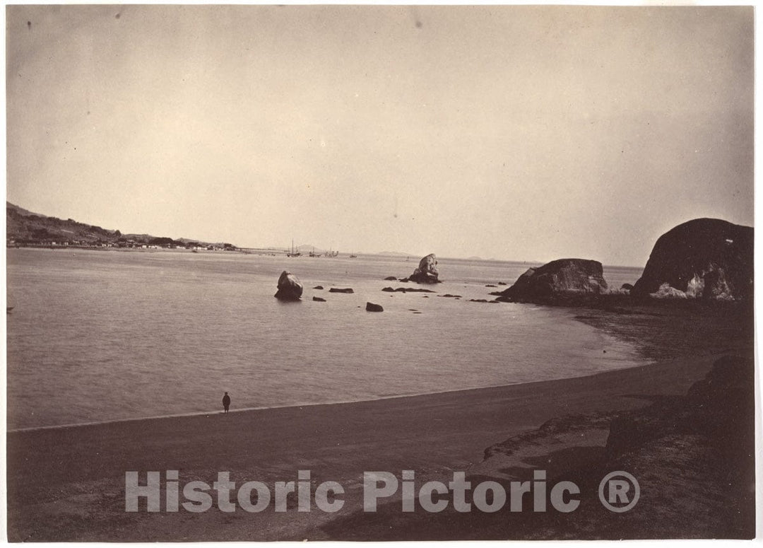 Photo Print : John Thomson - Entrance of Amoy Harbour : Vintage Wall Art