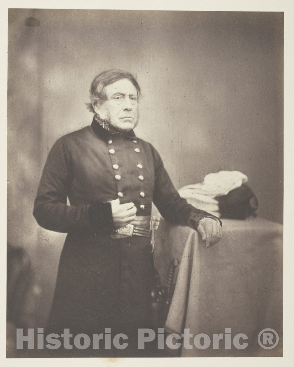 Art Photo : Lieutenant General Sir H.J.W. Bentinck, K.C.B., Roger Fenton, c 1849, Vintage Wall Decor :
