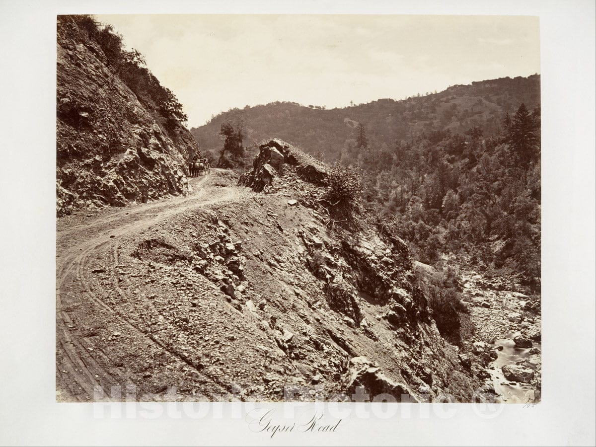 Photo Print : Carleton E. Watkins - Geyser Road : Vintage Wall Art